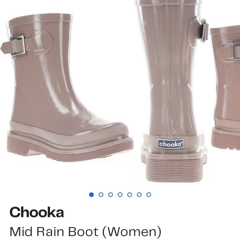 Chooka Mid Rain Boots Size 11 Mauve Nordstrom NWT